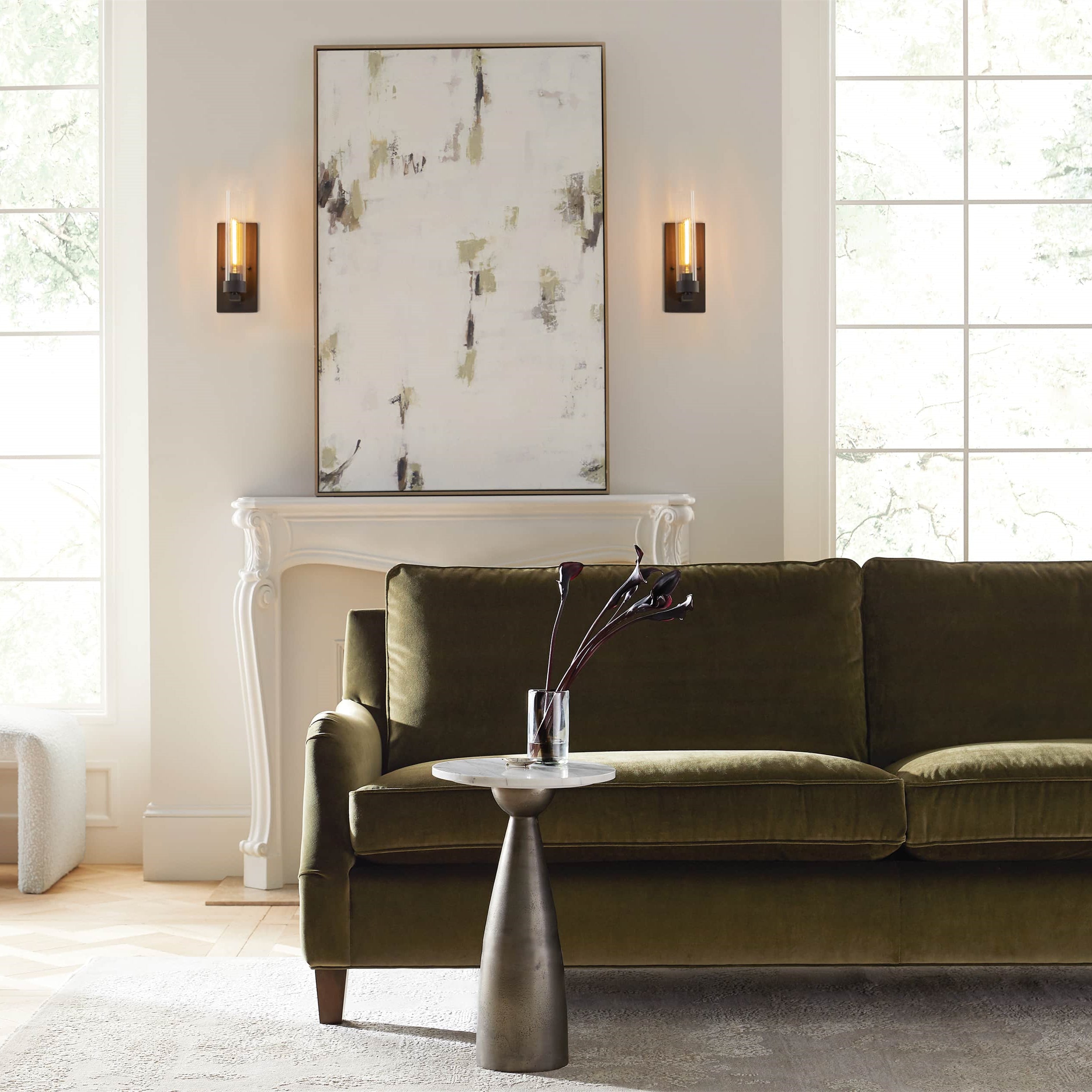 Andreas Glass Modern Wall Lamp