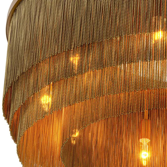 Tissot L - Antique Brass Finish Chandelier