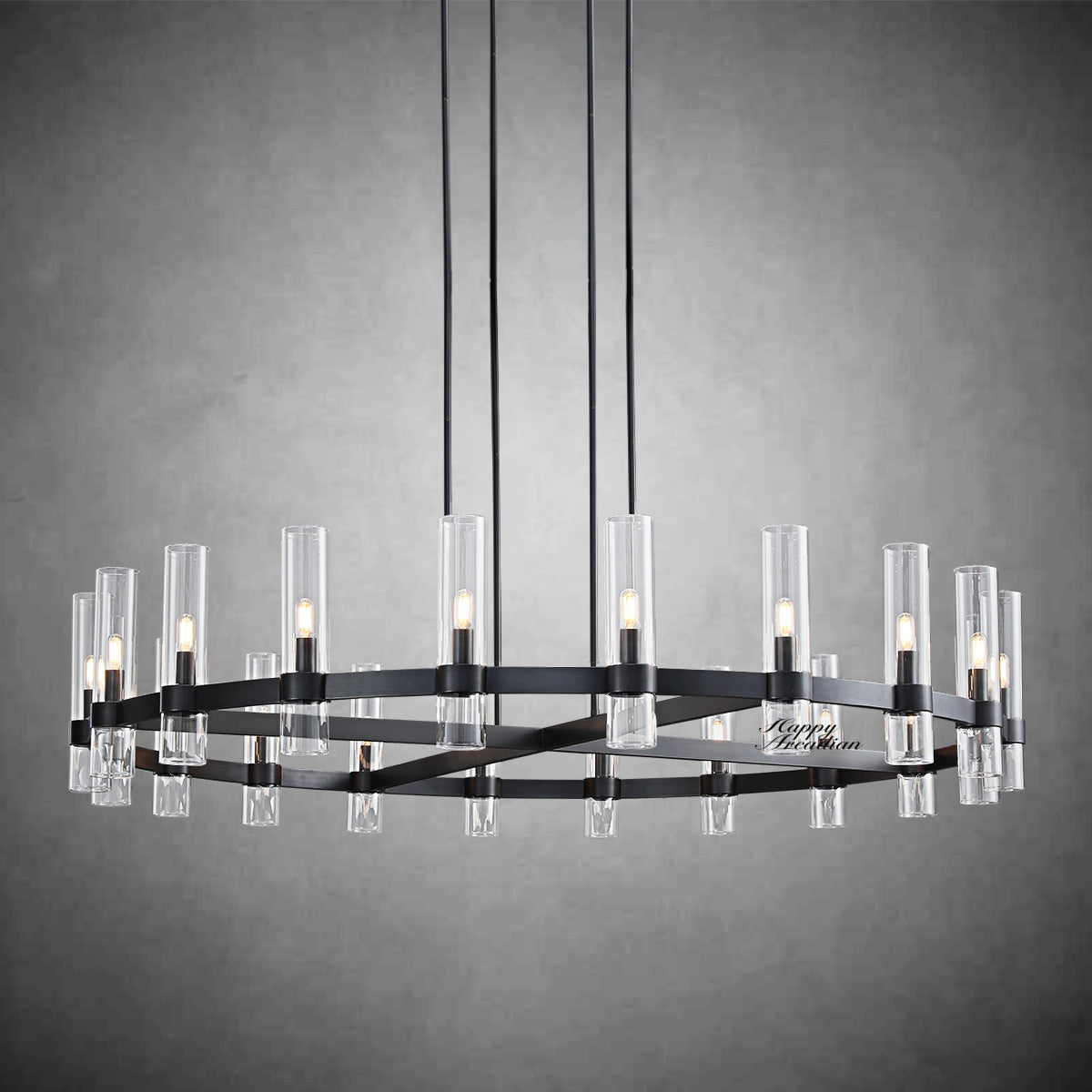 HA Rebecca Round Chandelier 60β³, 20-Lights