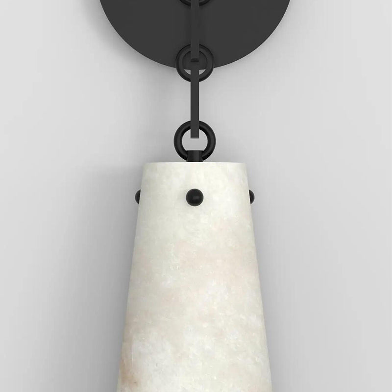 Contemporary Casey Alabaster Wall Sconce For Kitchen Island, Bedroom