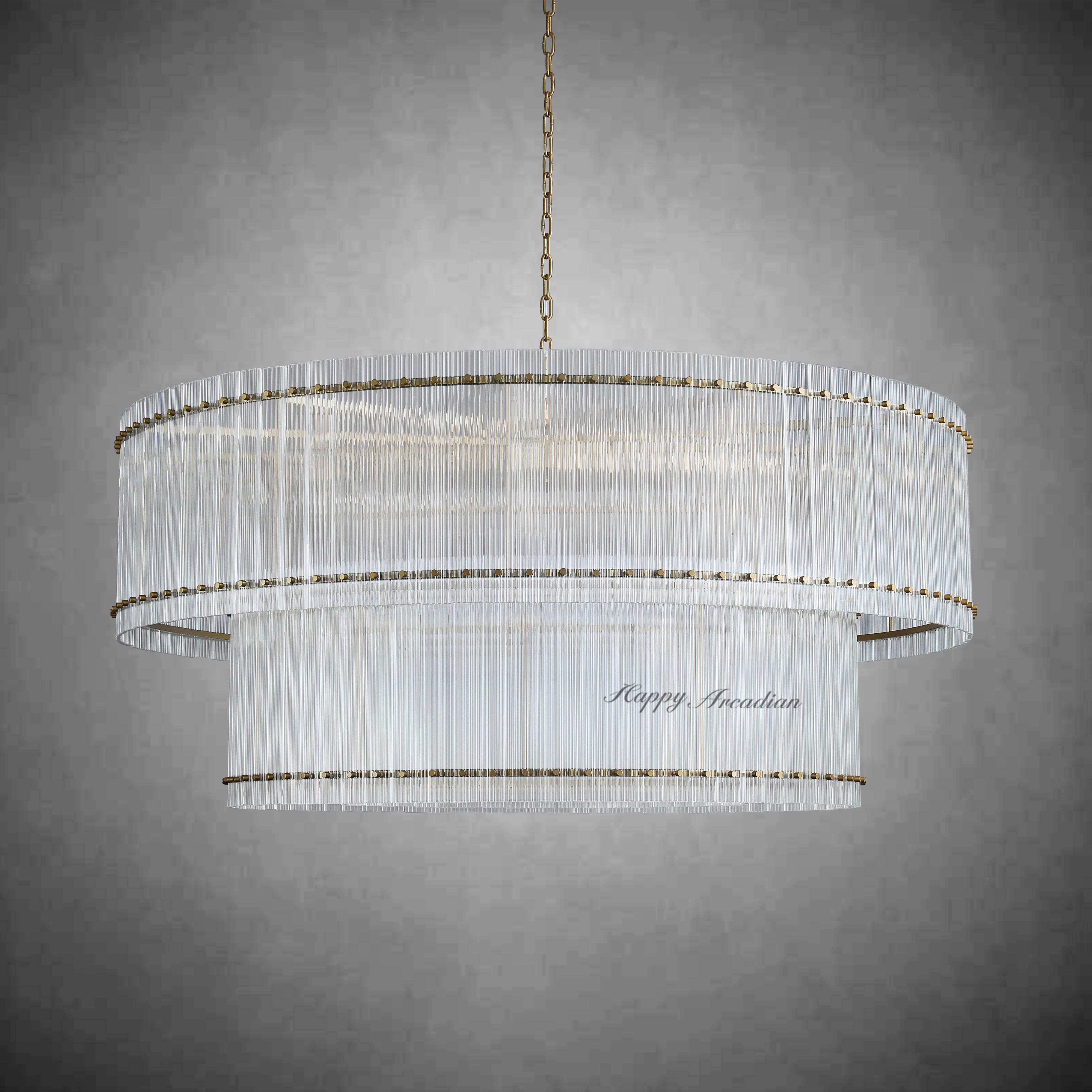 HA Damian TWO-TIER Round Chandelier 48″