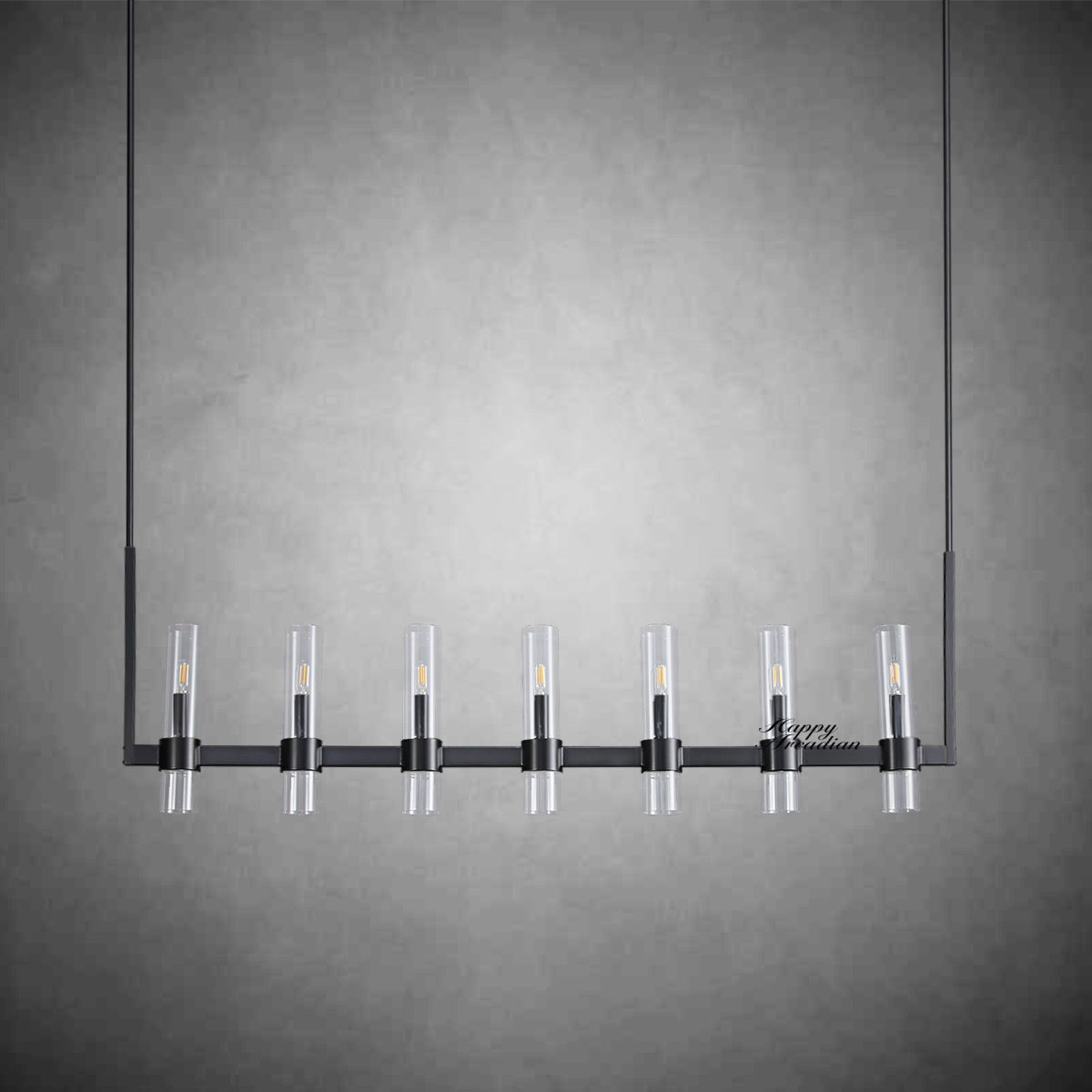 HA Rebecca Linear Chandelier Modern 60", 7-Light