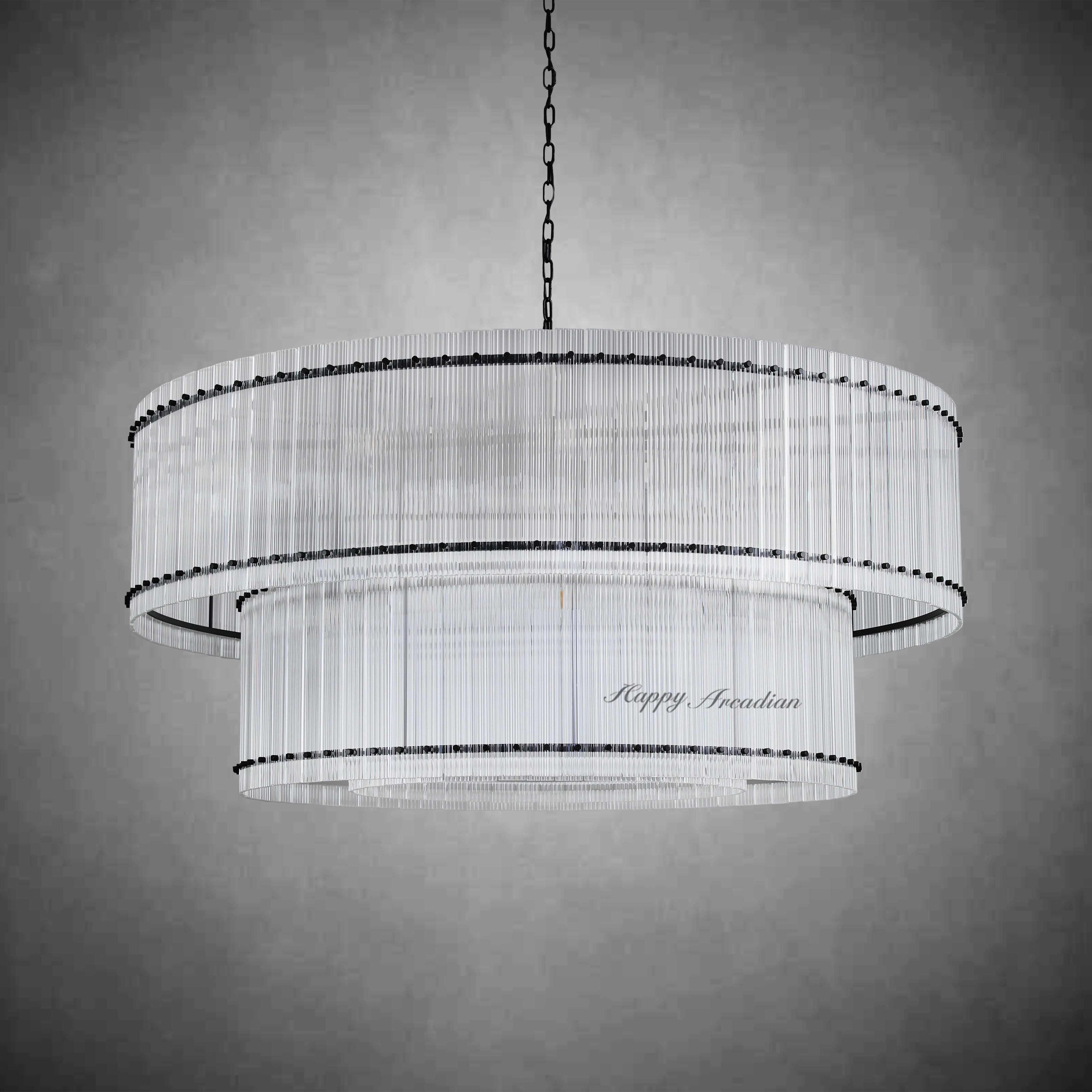 HA Damian Two-Tier Round Chandelier 60"