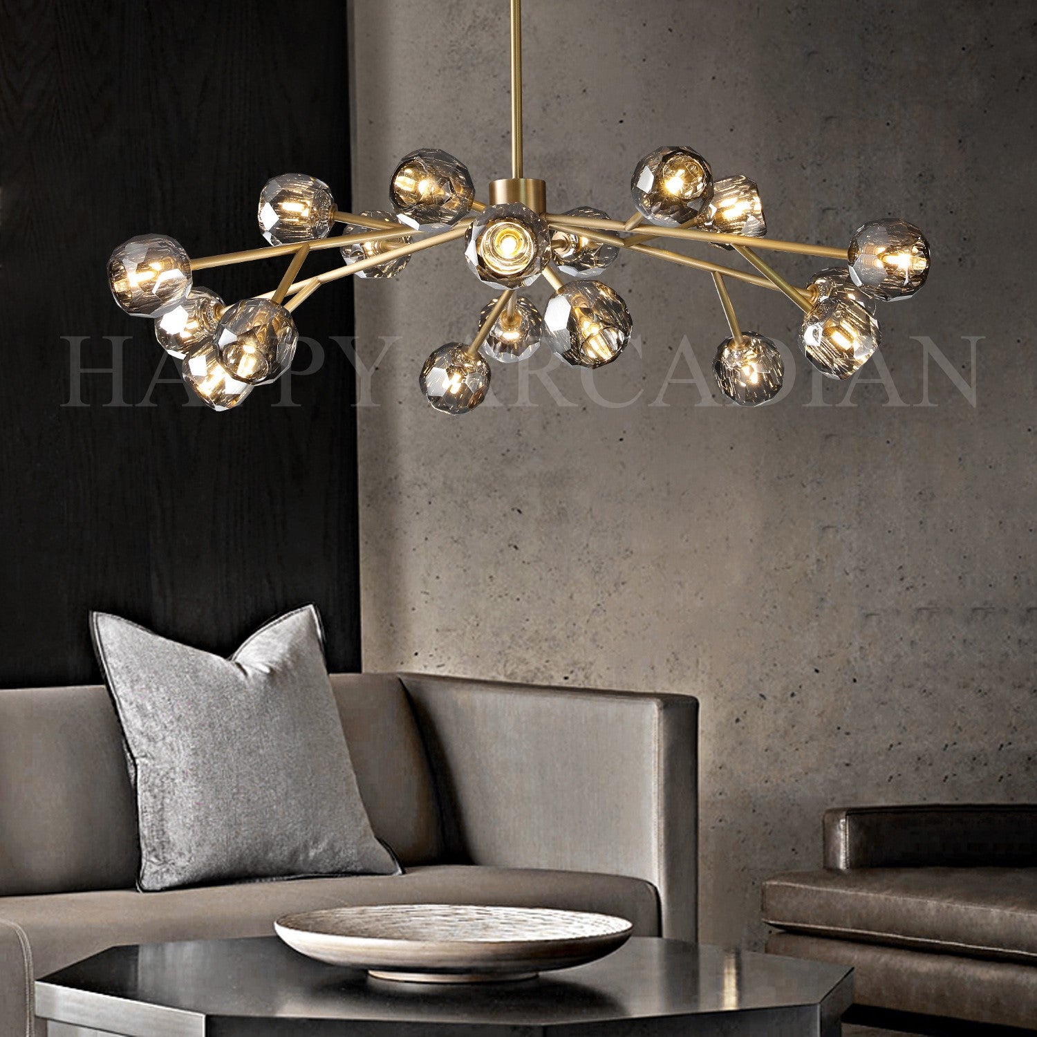 HA Bola De Round Chandelier