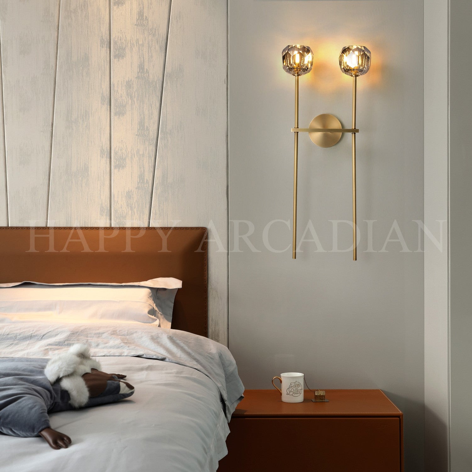 HA Bola De Crystal Ball Grand Double Wall Sconce