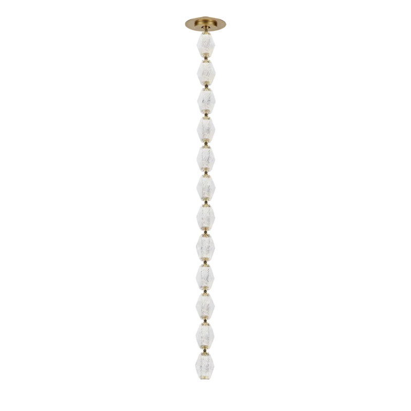 Collier Glass Pendant Lamp 38.9"H