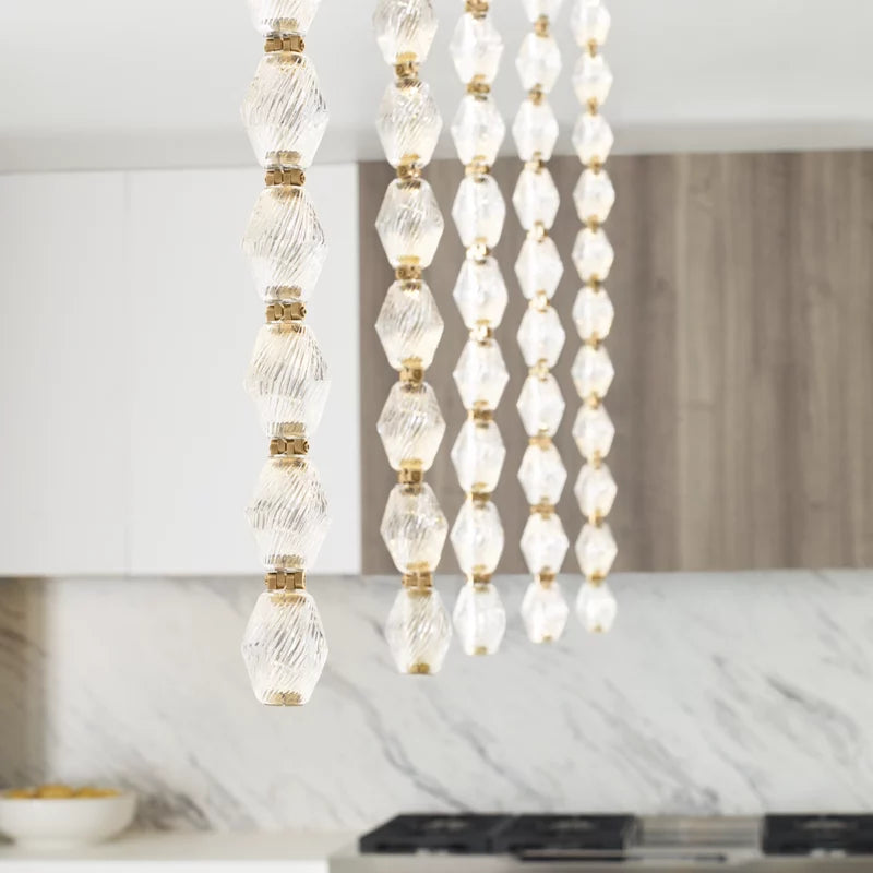 Collier Glass Pendant Lamp 38.9"H