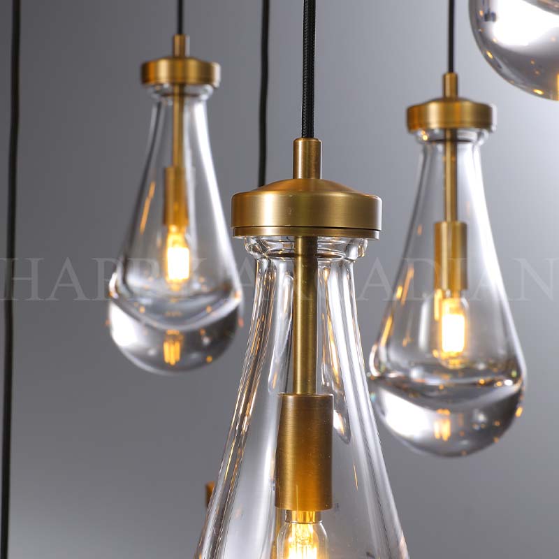 HA Raindrop Round Chandelier 18",7-Lights