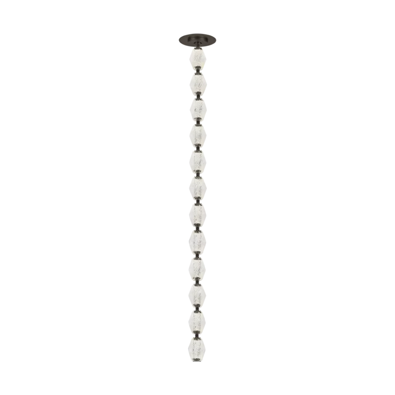Collier Glass Pendant Lamp 38.9"H
