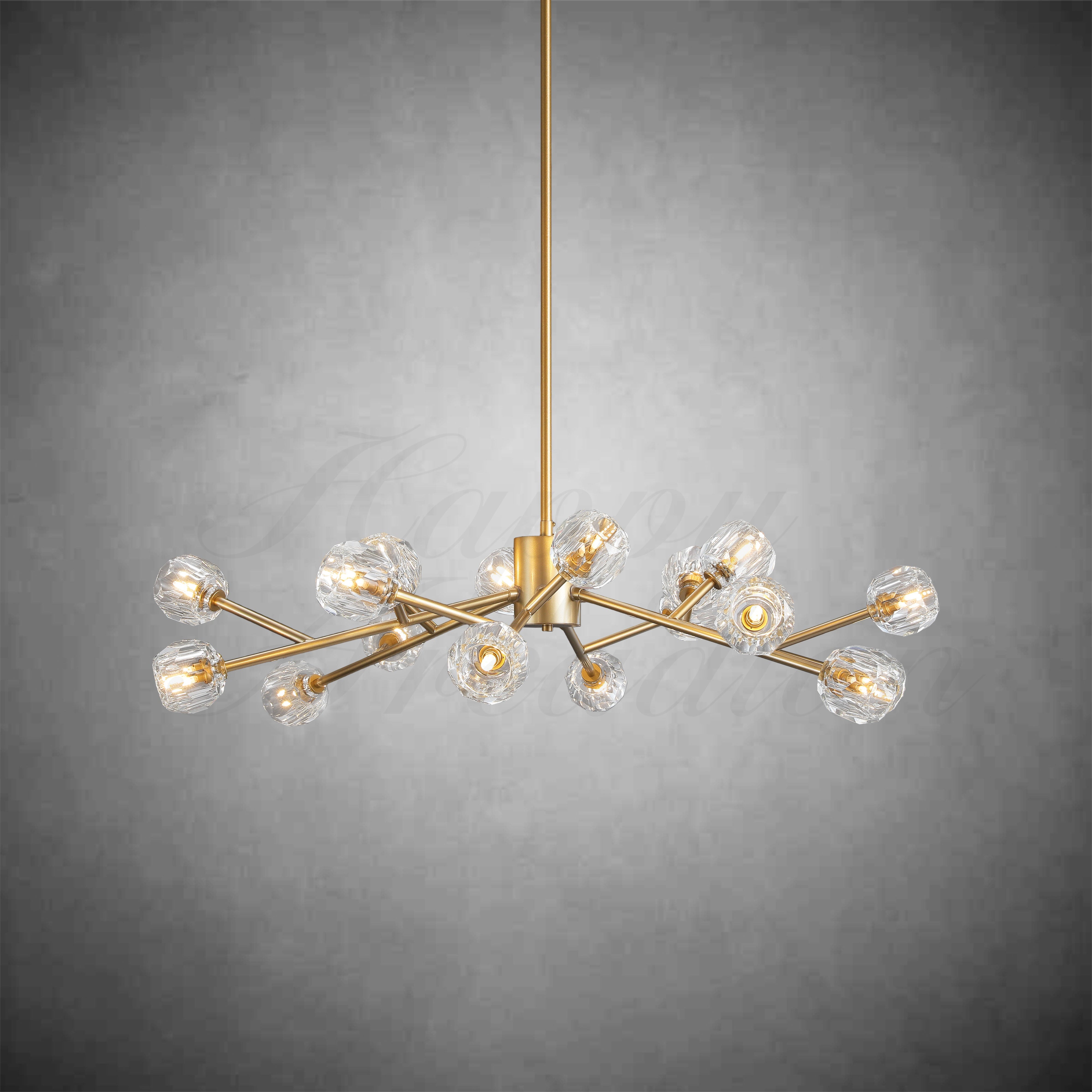 HA Bola De Round Chandelier