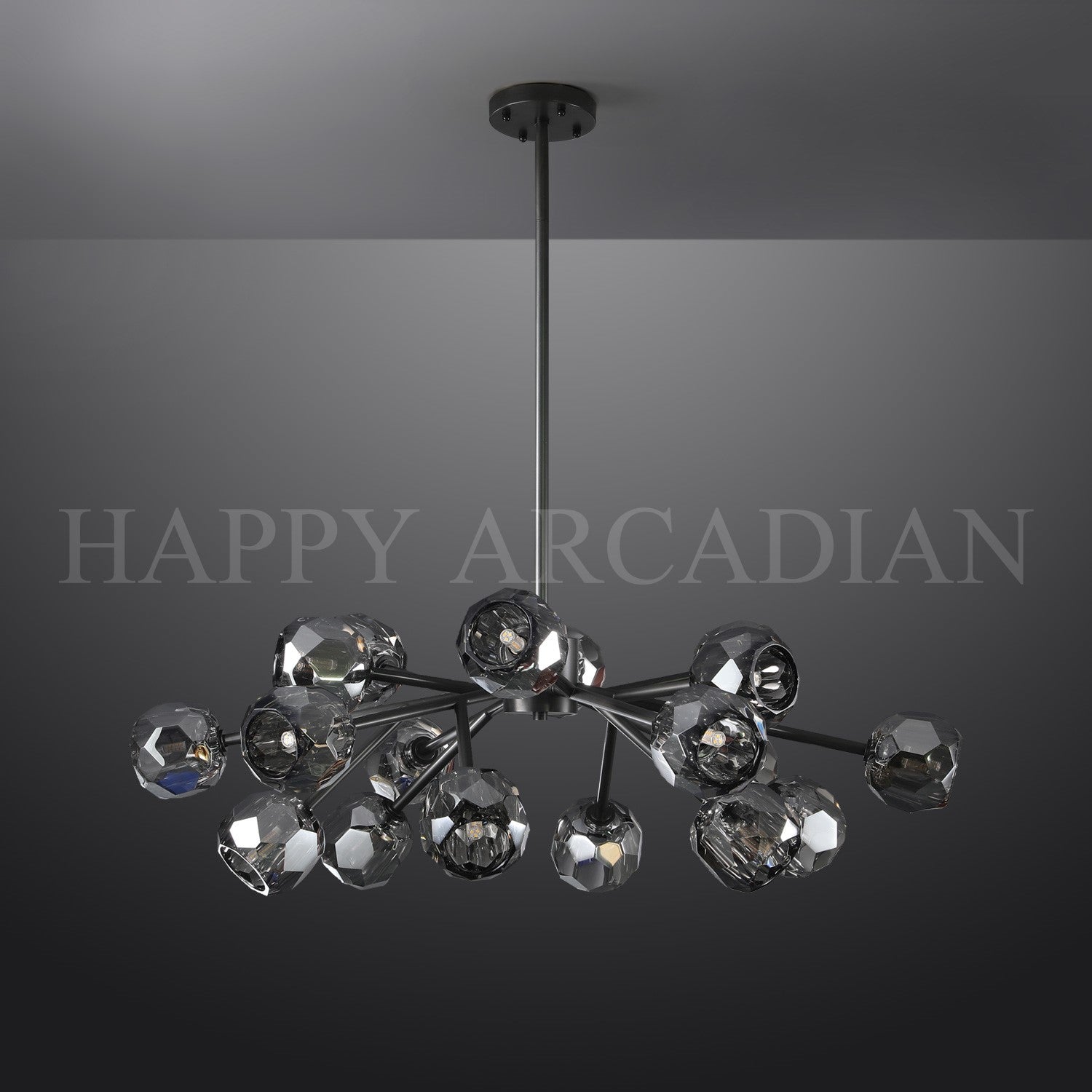 HA Bola De Crystal Round Chandelier 24"