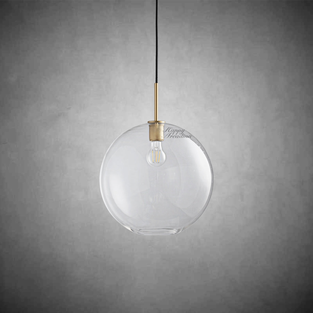 Luxury Utilitaire Globe Shade Pendant 8" 11" 14"
