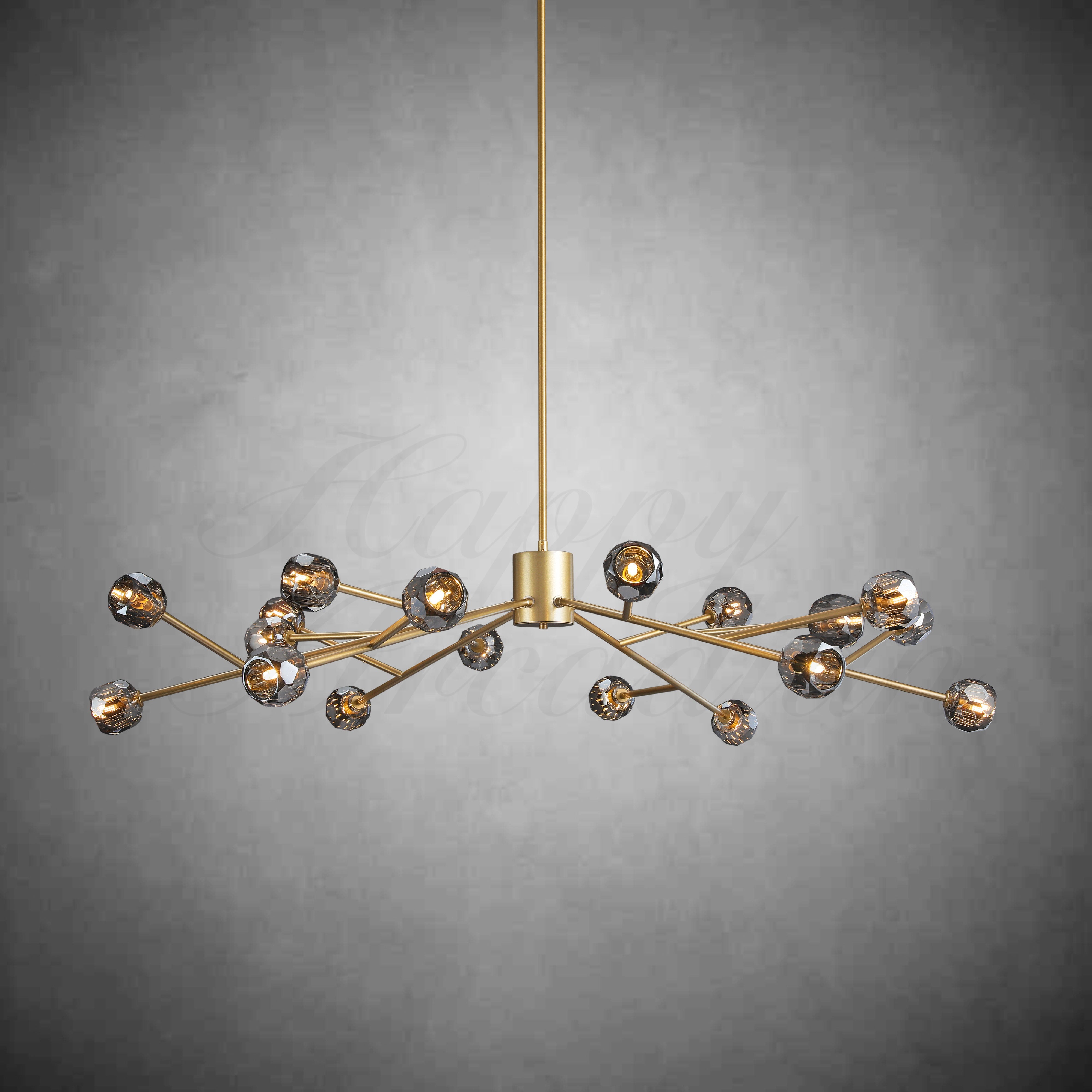HA Bola De Round Chandelier