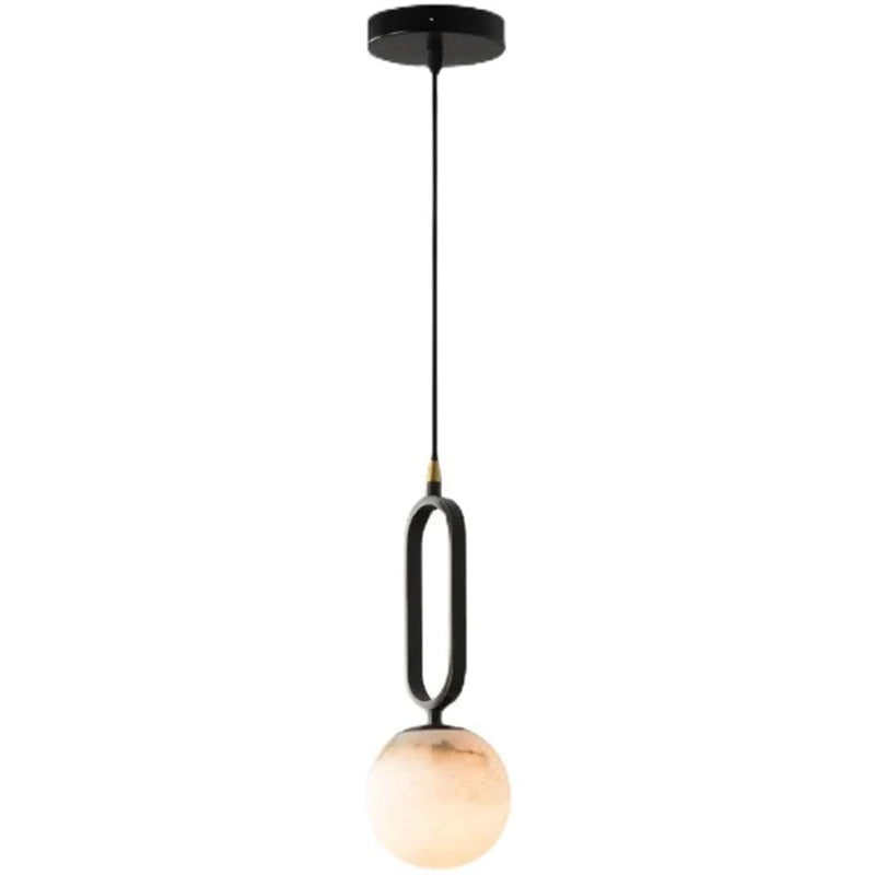 Alabaster Sphere Pendant Light
