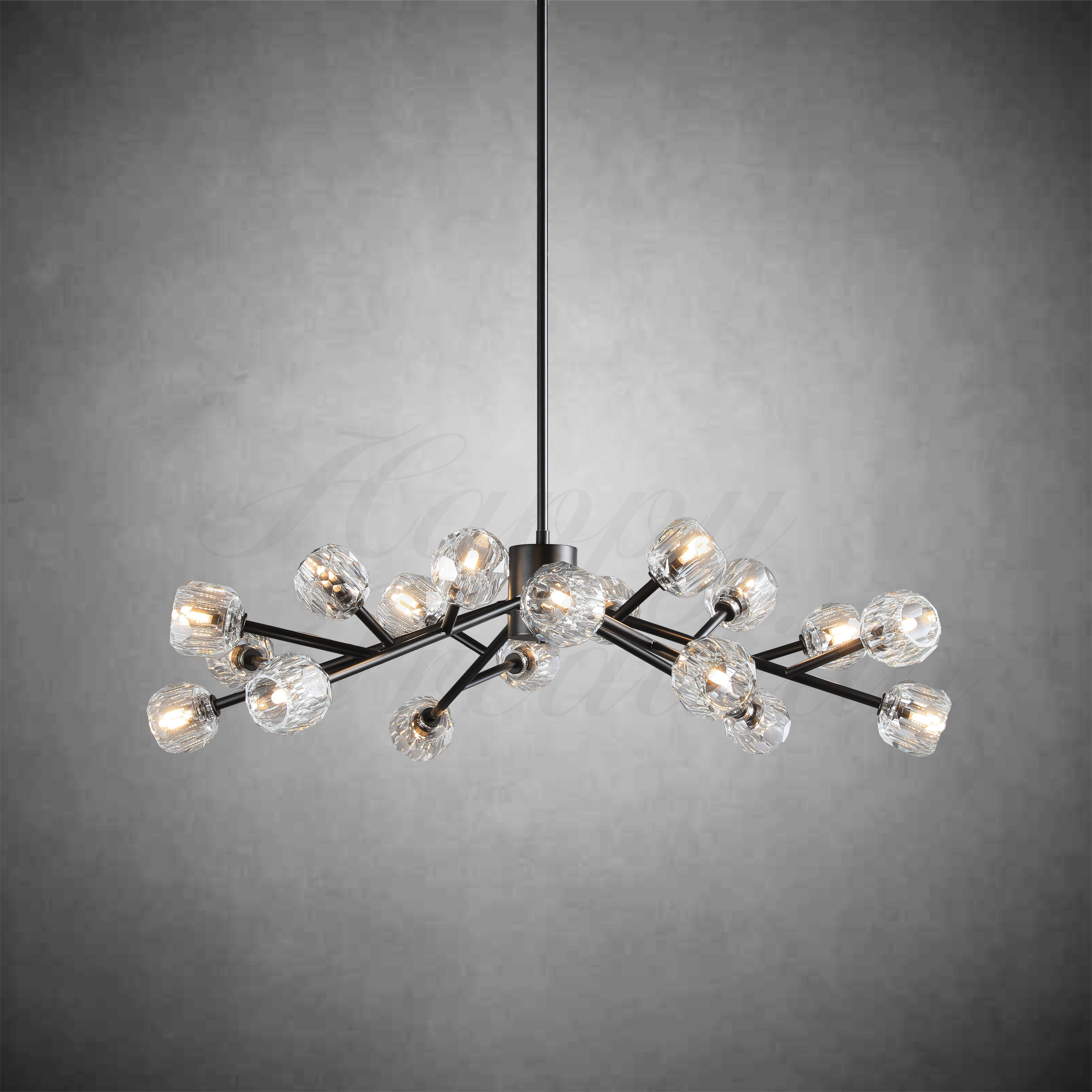 HA Bola De Round Chandelier