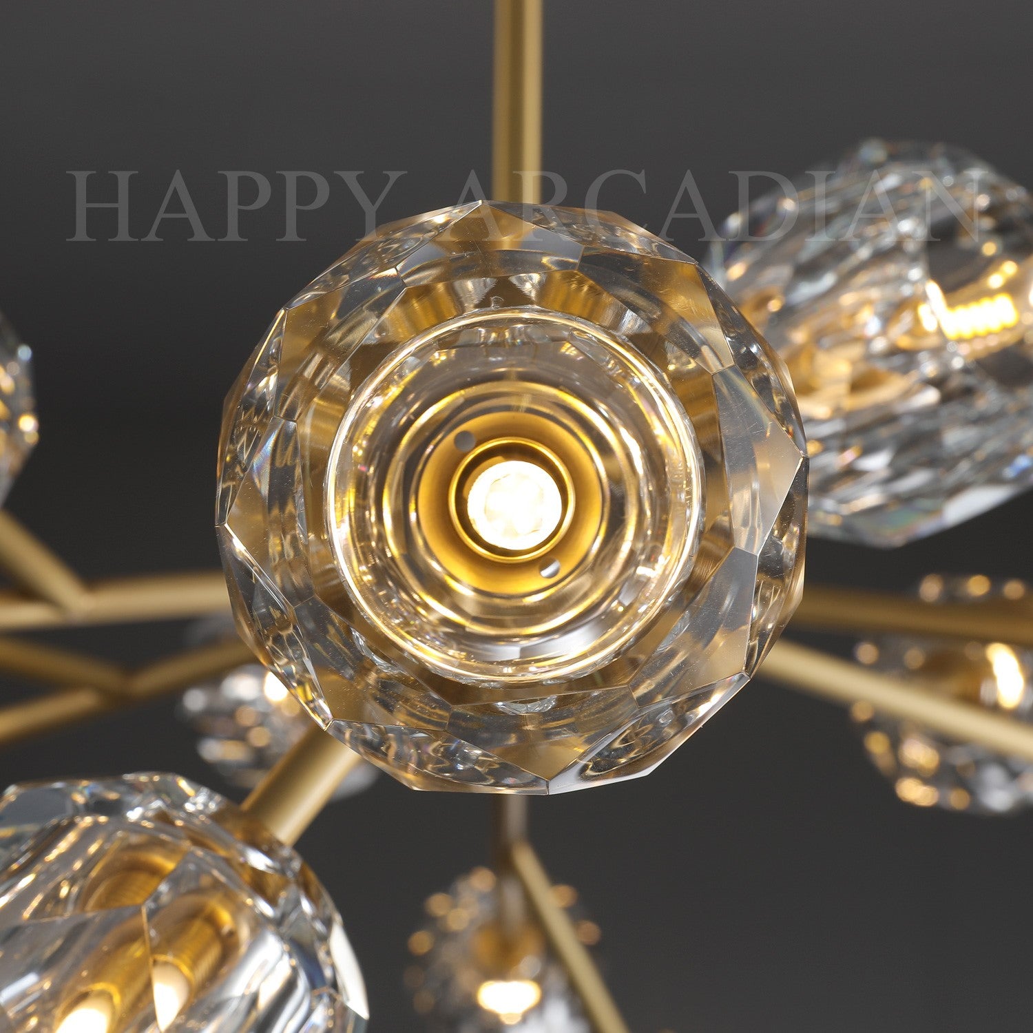 HA Bola De Round Chandelier