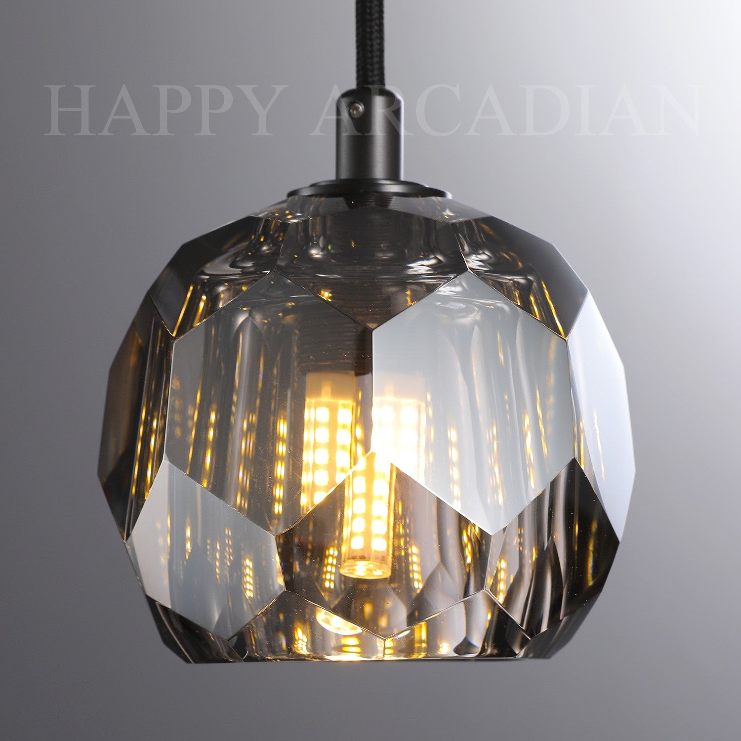 HA Bola De Crystal Round Cluster Chandelier 14" 19''
