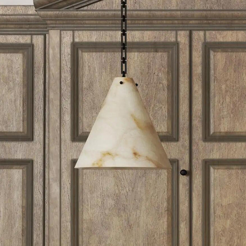Contemporary Casey Large Alabaster Pendant Light For Kitchen Island, Living Room