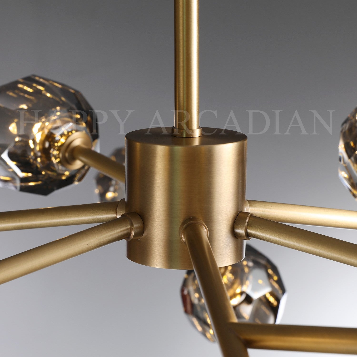 HA Bola De Smoke Ball Round Chandelier 36"