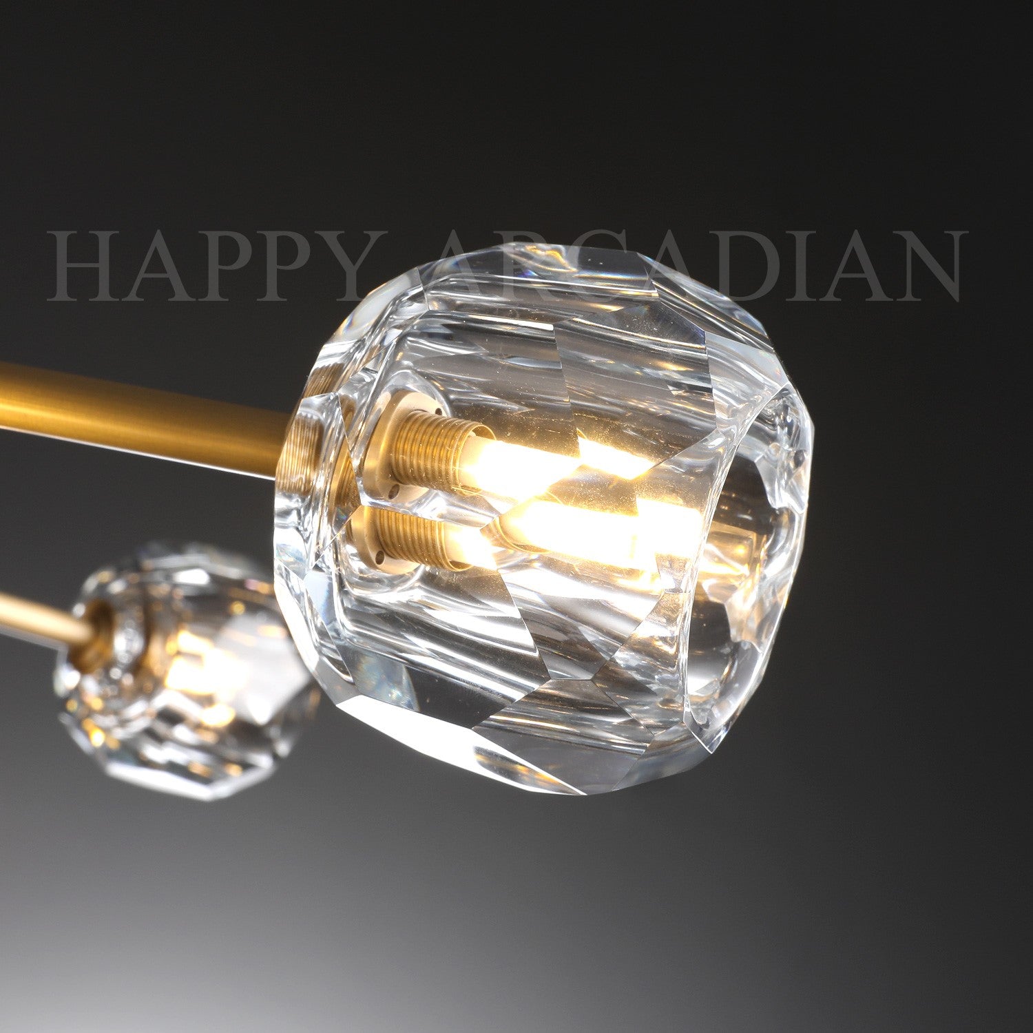 HA Bola De Clear Crystal Round Chandelier 60"