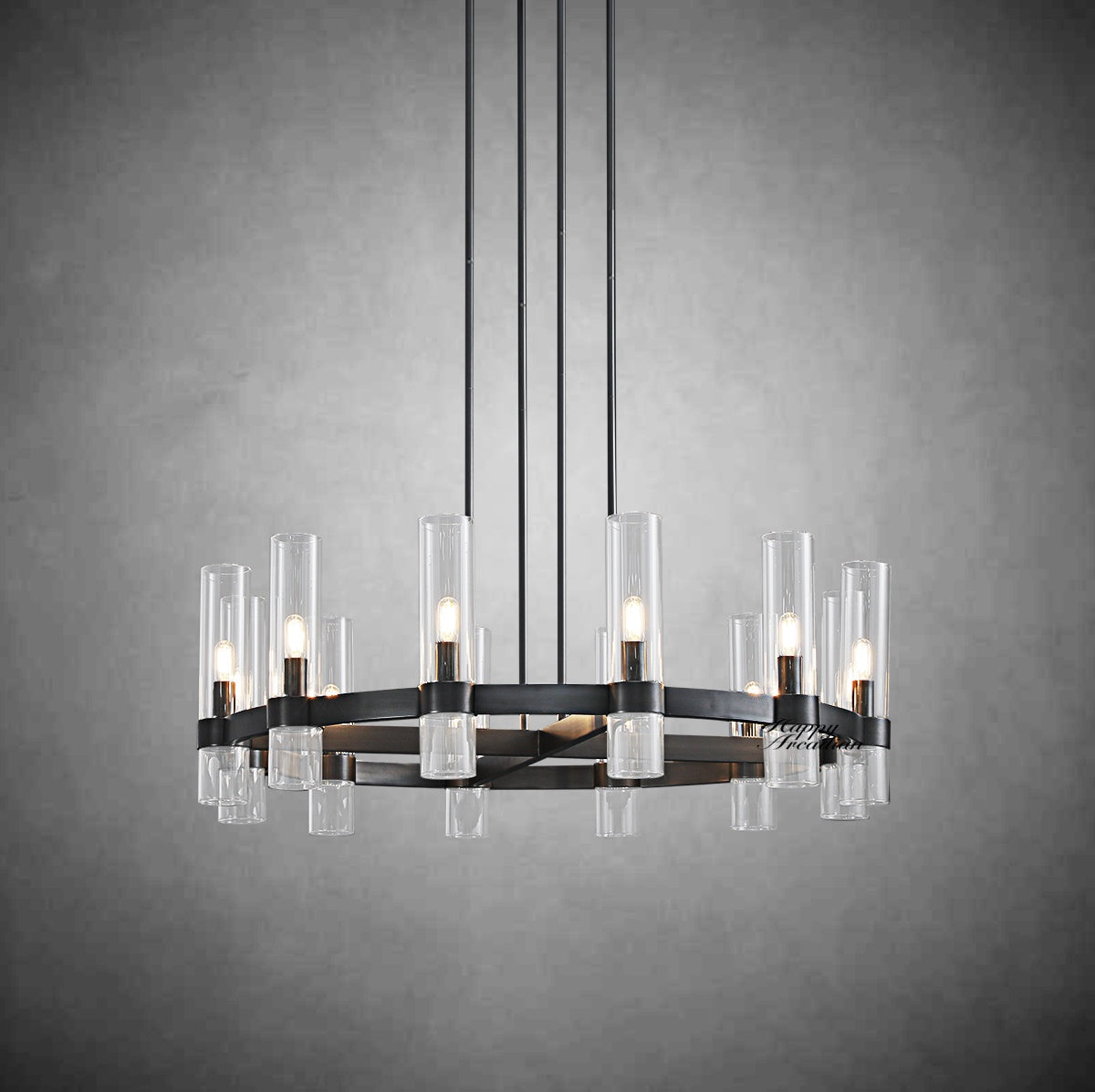 HA Rebecca Round Chandelier 36β³, 12-Lights