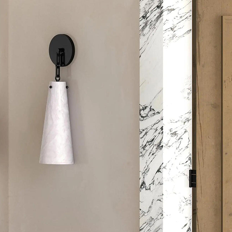 Contemporary Casey Alabaster Wall Sconce For Kitchen Island, Bedroom