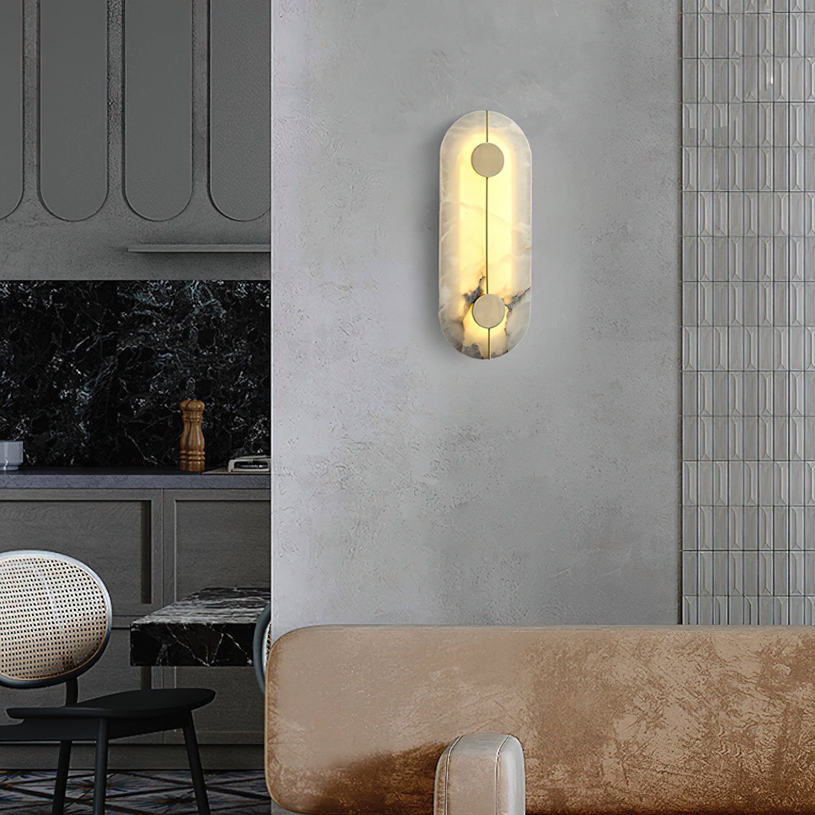 Artistic Alabaster Wall Lamp