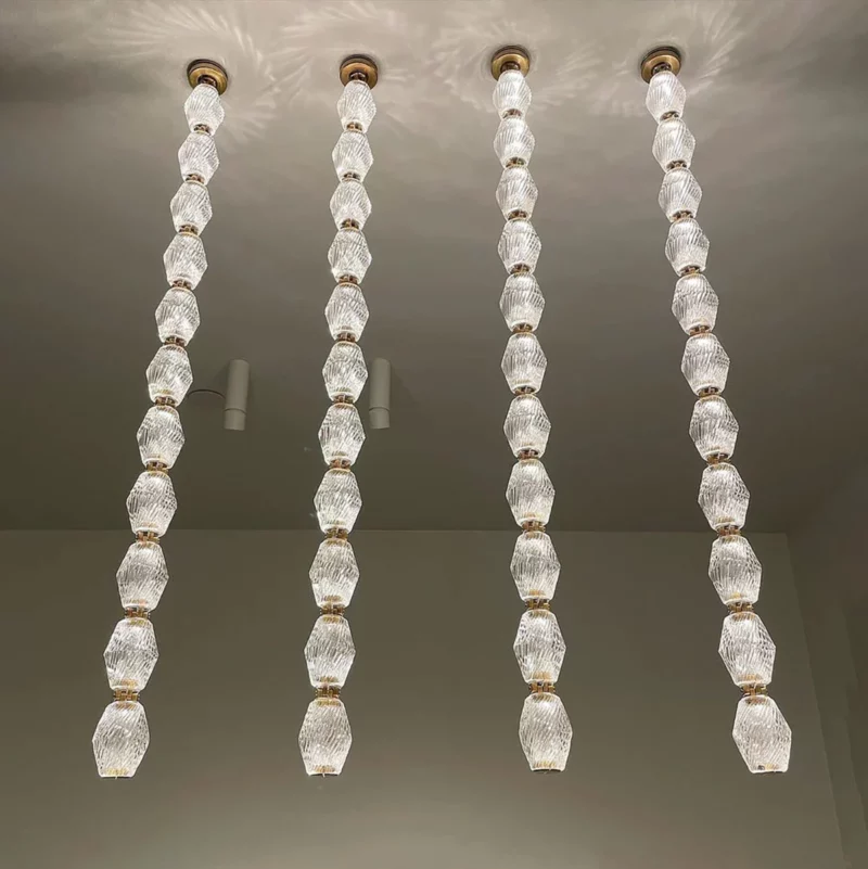 Collier Glass Pendant Lamp 26.2"H