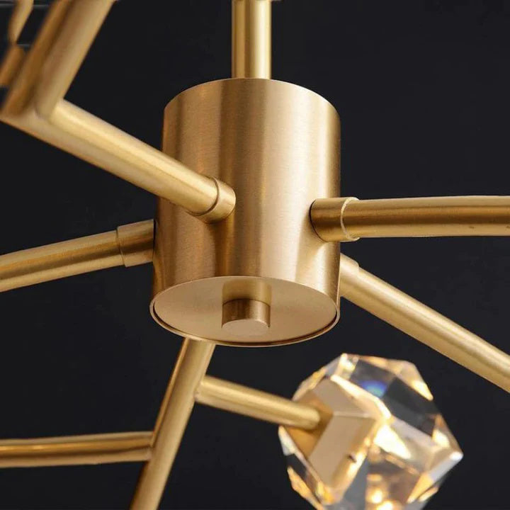 Alan Modern Living Room Bedroom Crystal Chandelier Lighting