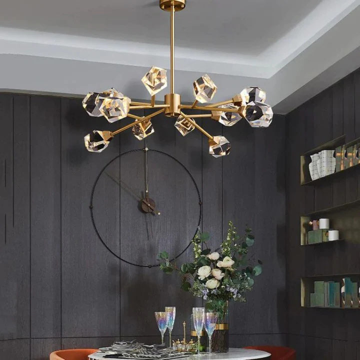 Alan Modern Living Room Bedroom Crystal Chandelier Lighting