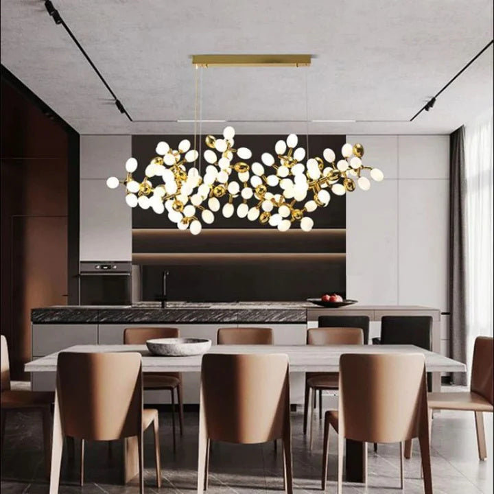 Zenora Modern Linear Grape Chandelier