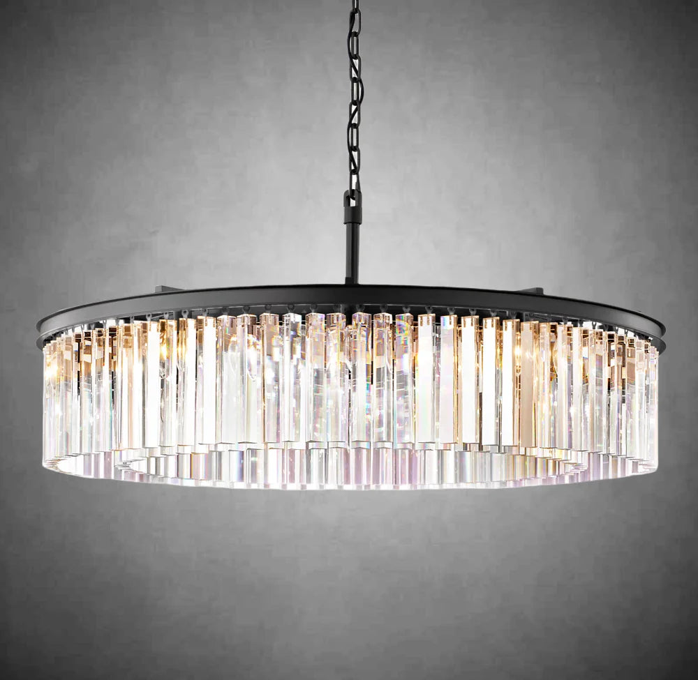 Zestra Crystal Round Chandelier