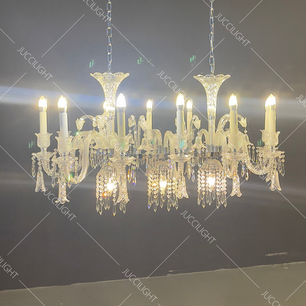 Arcadian Bell Dining Crystal chandelier
