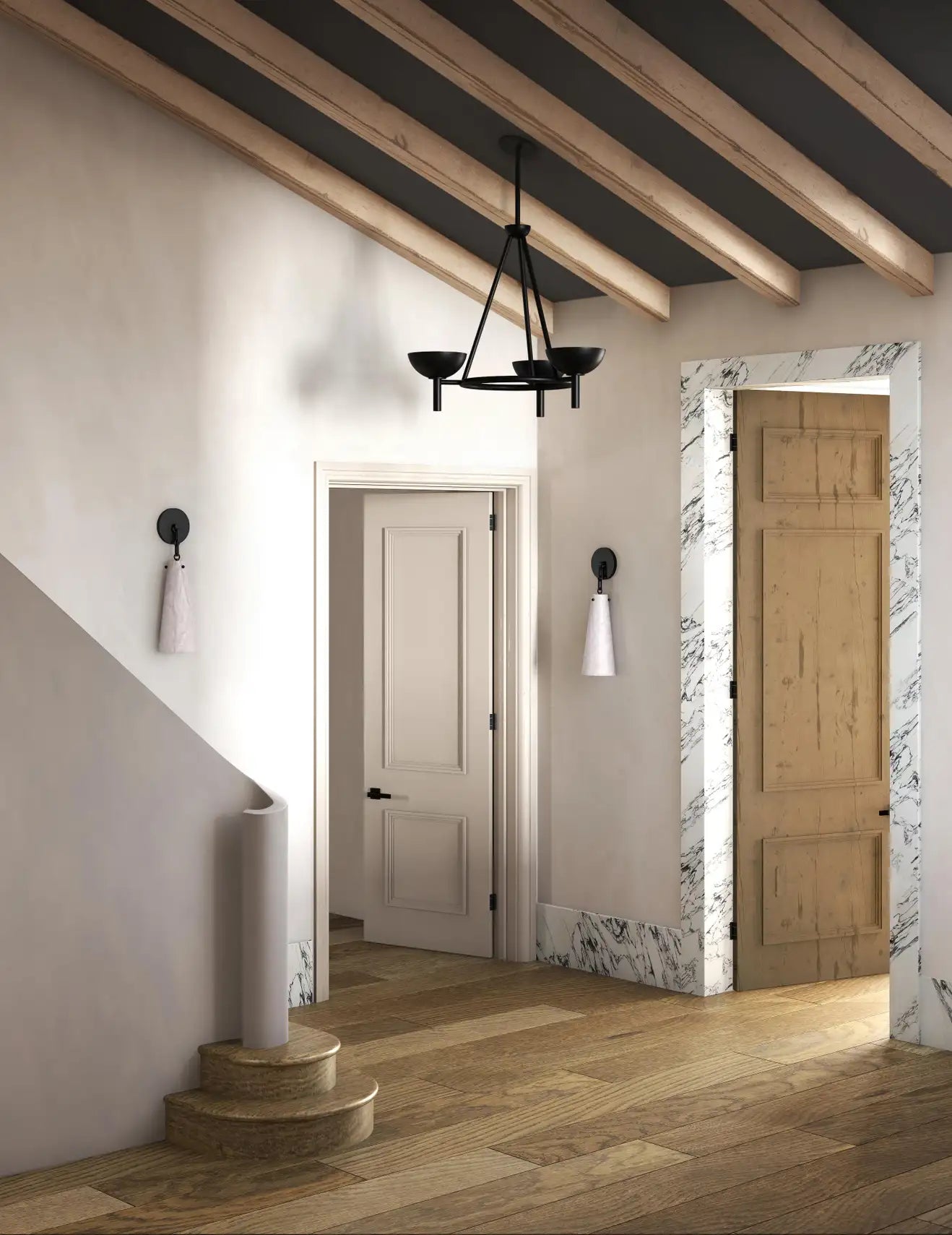 Contemporary Casey Alabaster Wall Sconce For Kitchen Island, Bedroom