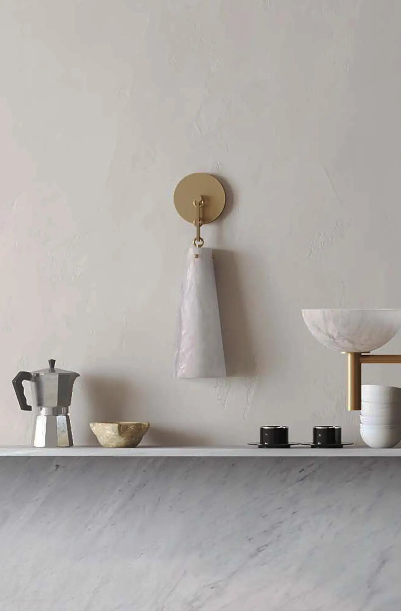 Contemporary Casey Alabaster Wall Sconce For Kitchen Island, Bedroom