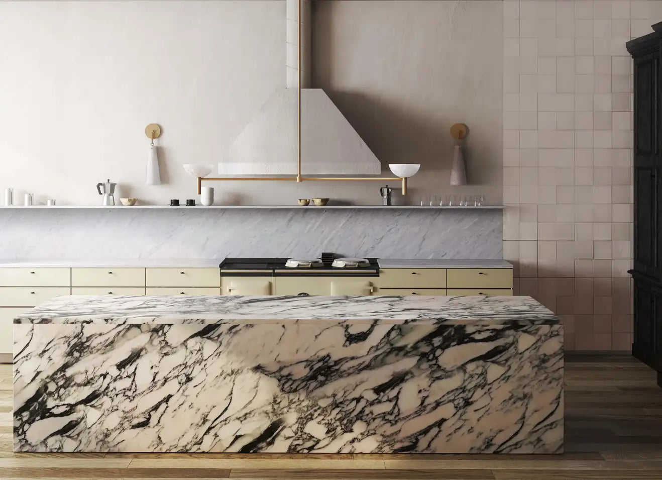 Contemporary Casey Alabaster Wall Sconce For Kitchen Island, Bedroom