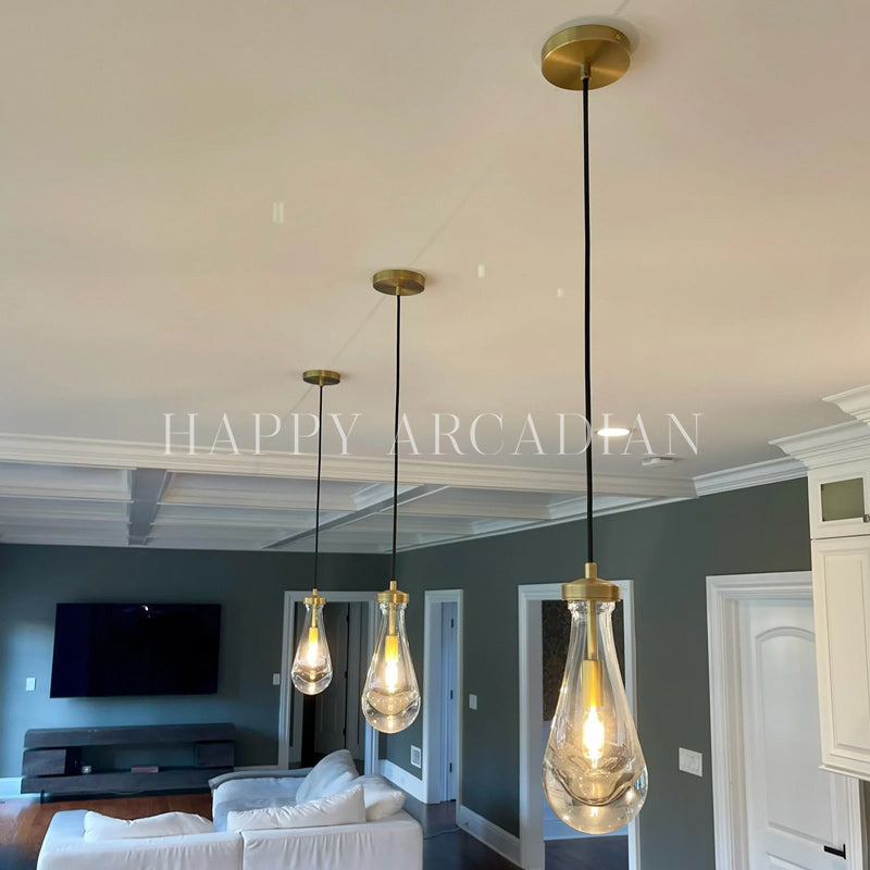HA Raindrop Glass Pendant Lighting