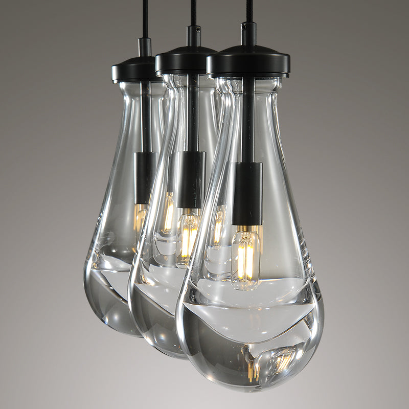 Raindrops Rectangular Chandelier 22" Cord