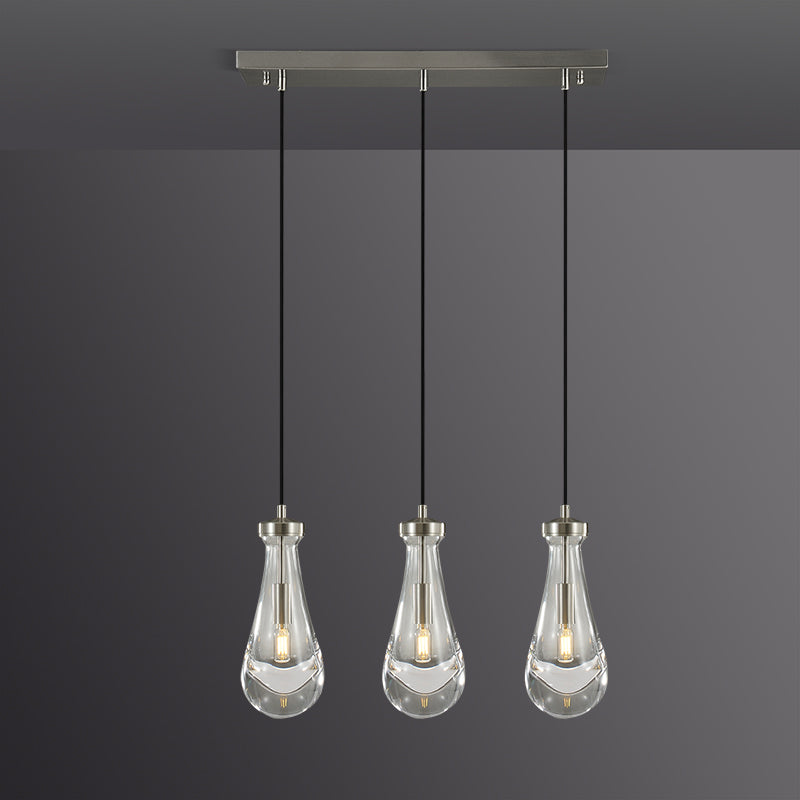 Raindrops Rectangular Chandelier 22" Cord