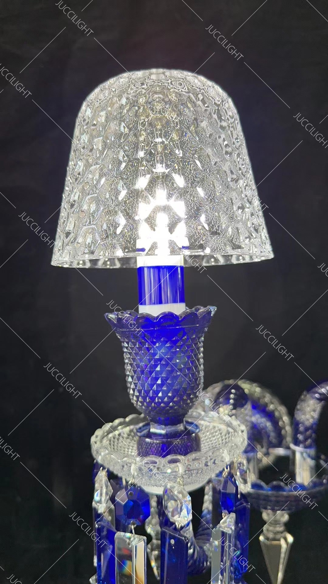 Arcadian Zenith Faunacrystopolis Blue Crystal Chandelier