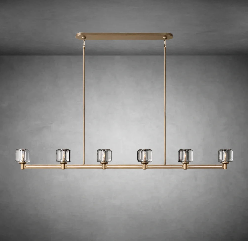 Maelis Linear Chandelier 72" for Living Room, Bedroom, Dining Table