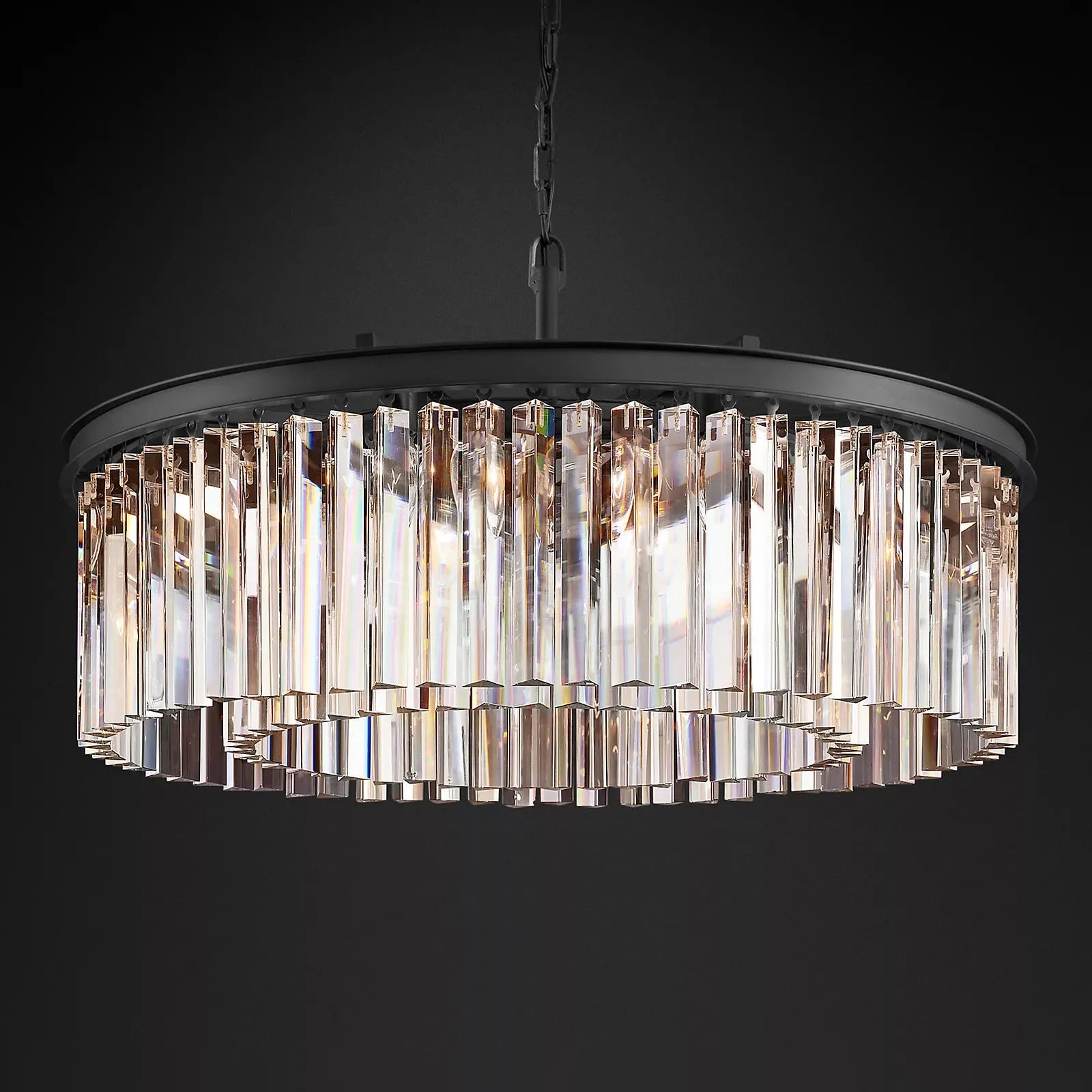 Zestra Crystal Round Chandelier