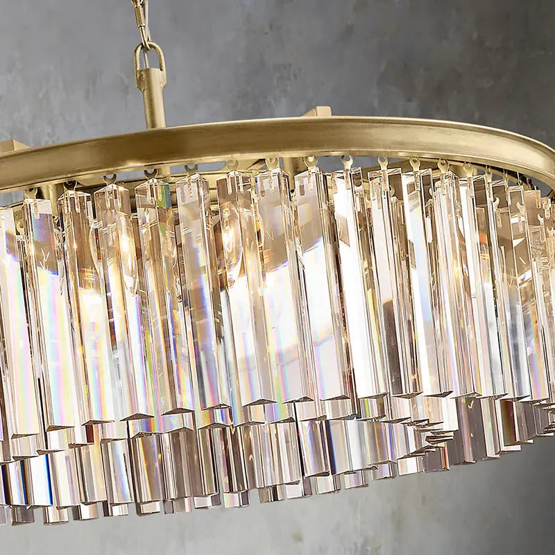 Zestra Crystal Round Chandelier