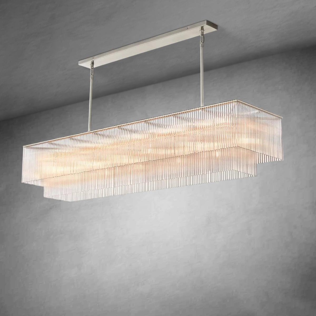 HA Amadeo Rectangular Chandelier 72''