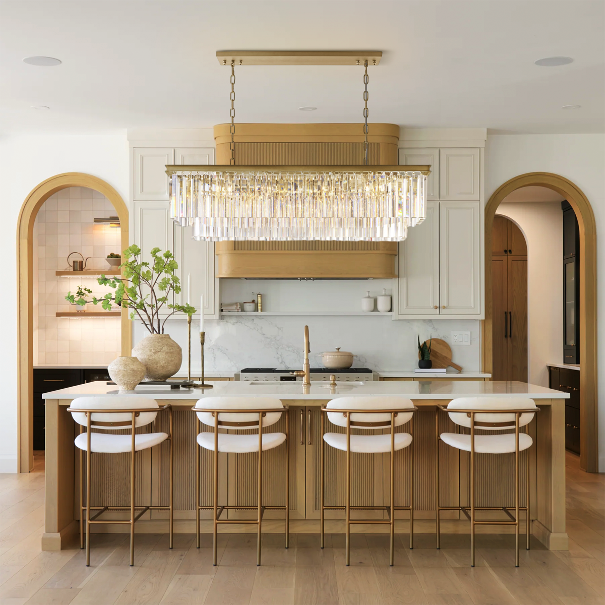 Zestra 2-Layer Crystal Rectangle Chandelier