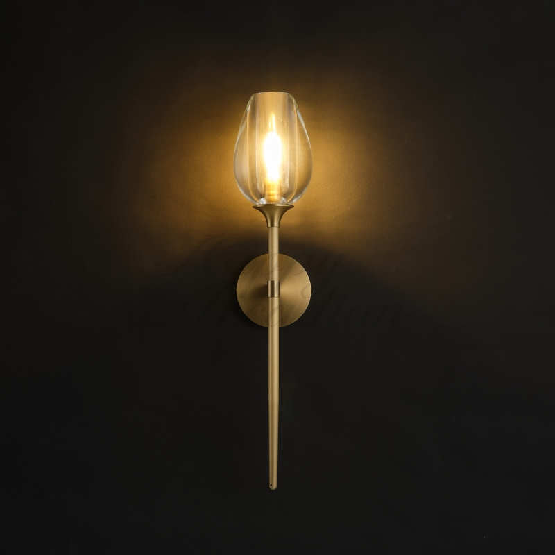 Harper Tulpe Modern Glass Wall Sconce