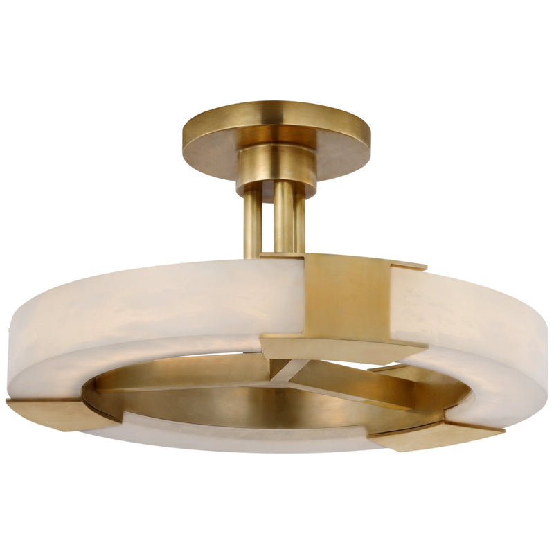 Claire Alabaster Medium Ring Semi-Flush Mount