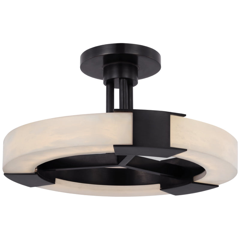 Claire Alabaster Medium Ring Semi-Flush Mount