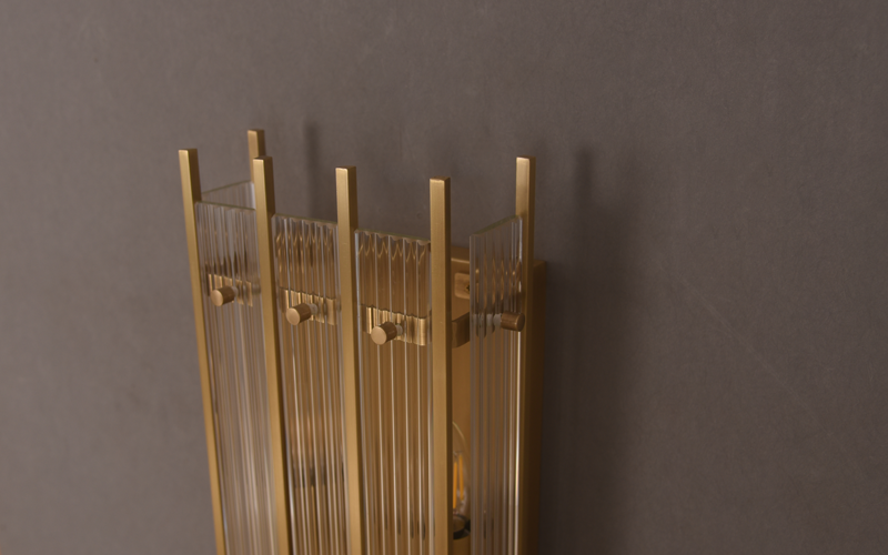 Radiant Brass wall sconce