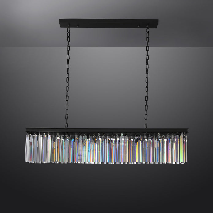 Miria K9 Crystal Rectangular Chandelier 59"